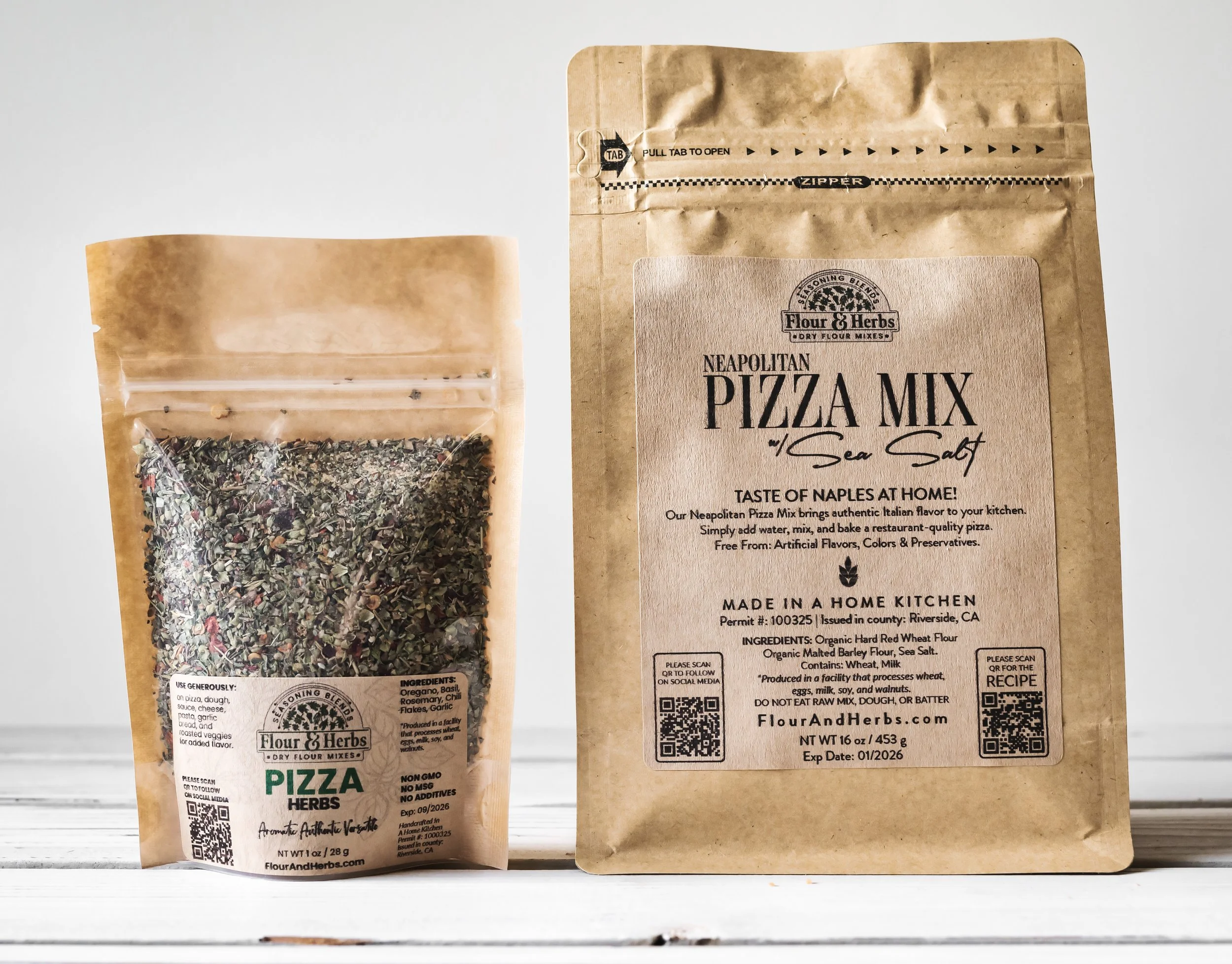 Neapolitan Pizza Crust Mix and Herbs — Flour and Herbs